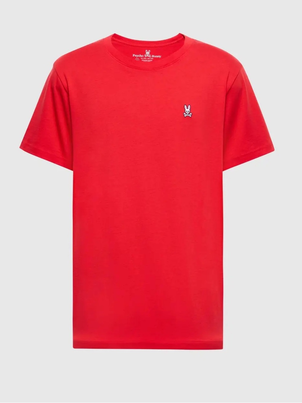 Psycho Bunny Men’s Red Short Sleeve Crewneck Tee with Embroidered Bunny sz 3 XS